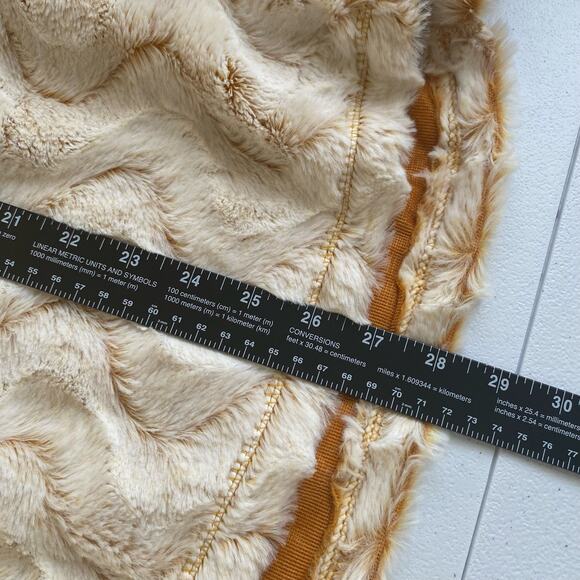 Simply Southern Size M Ripple Fleece Quarter Zip Pullover Orange Cream Soft Cozy - Picture 13 of 13